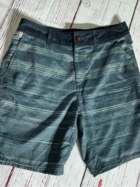 Vans Decksiders Sz 31 Two-Tone Navy and Light Green Swim Shorts